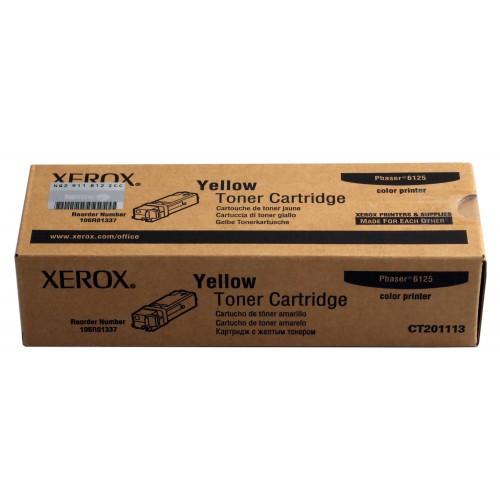 Xerox 106R01337 Phaser 6125 Yellow Sarı Toner 1.000 Sayfa